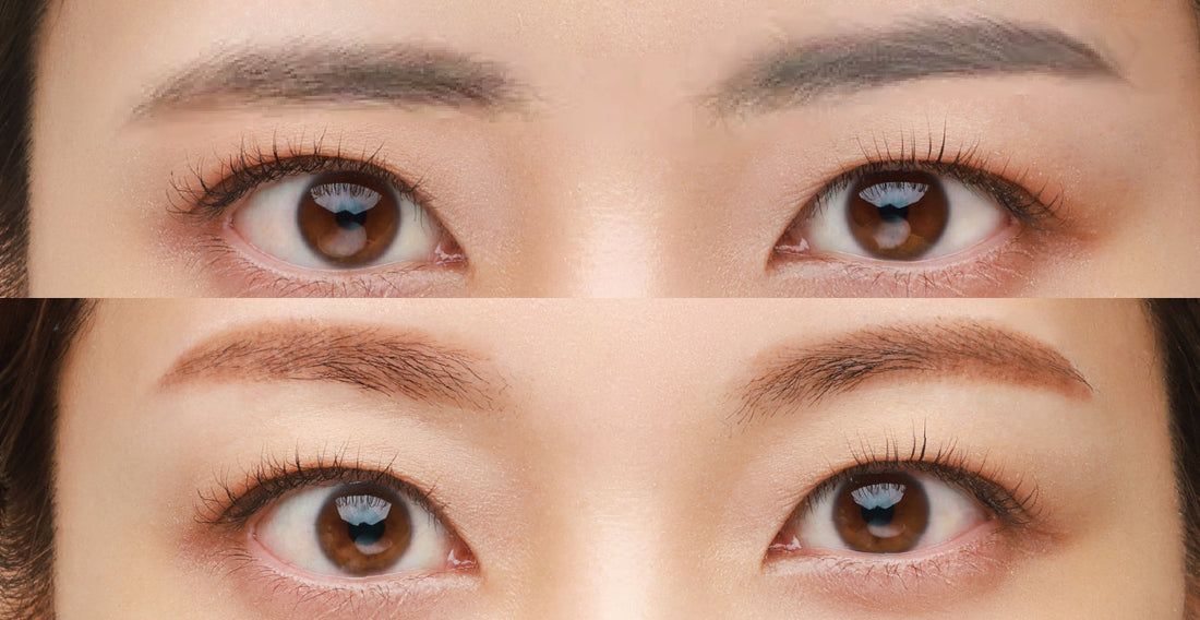 左右対称の美眉で、顔全体の印象がアップ♩